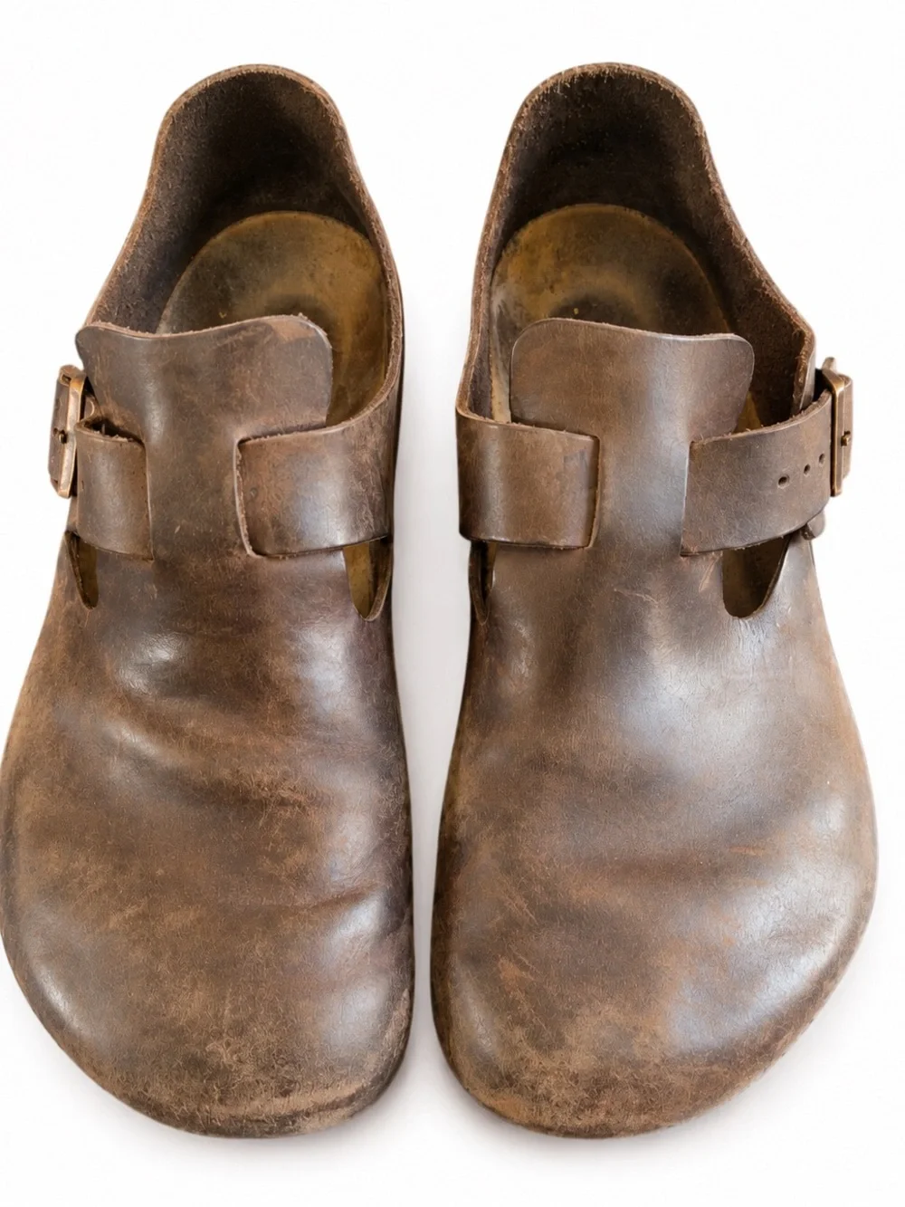 Birkenstock London Oiled Leather Brown Closed Toe Clogs EU 46 US Men’s 13 Regula